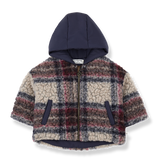 1+IN THE FAMILY PLAID HOODED JACKET